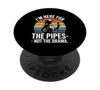 I'm Here For Pipes Not The Drama Plumbing PopSockets Adhesive PopGrip