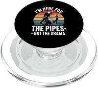 I'm Here For Pipes Not The Drama Plumbing PopSockets PopGrip for MagSafe