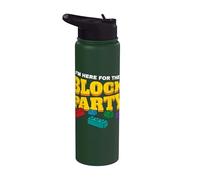 I'm Here for The Block Party Block Building Brick Builder Stainless Steel Insulated Water Bottle