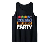 I'm Here for The Block Party Brick Builder Block Christmas Tank Top
