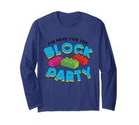 I'm Here for The Block Party Brick Builder Building Block Long Sleeve T-Shirt
