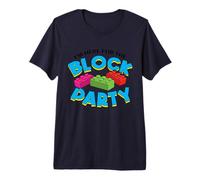 I'm Here for The Block Party Brick Builder Building Block Premium T-Shirt