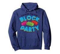 I'm Here For The Block Party Brick Builder Building Block Pullover Hoodie