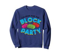 I'm Here For The Block Party Brick Builder Building Block Sweatshirt