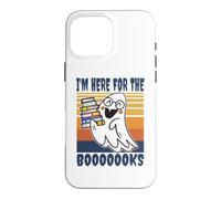 I'm Here For The Books Ghost Teacher Student Retro Case for iPhone 16 Pro Max
