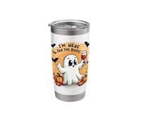 I'm Here for The Boos Cute Halloween Ghost Stainless Steel Insulated Tumbler