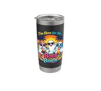 I'm Here for the Boos & the Beach Summerween Ghosts Party Stainless Steel Insulated Tumbler