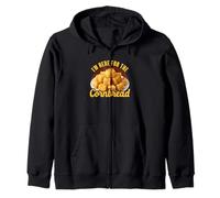 I'm Here For The Cornbread Funny Foodie Southern Cookout Zip Hoodie