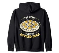 I'm Here For The Deviled Egg Foodie Happy Thanksgiving Zip Hoodie