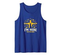 I'm Here for The Dogs - Dog Lover's Celebration Tank Top, Men, Royal Blue, S