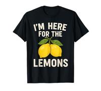 I'm Here for The Lemons Funny Graphic Capri Lemons Lover T-Shirt