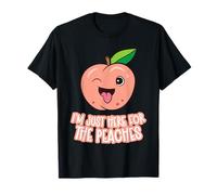 I'm Here For The Peaches Funny Peach Fruit T-Shirt