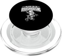 I'm Here For The Roughhousing Funny Capybara Knight Rides PopSockets PopGrip for MagSafe