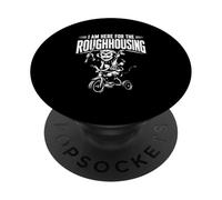 I'm Here For The Roughhousing Funny Monkey On Tricycle PopSockets Adhesive PopGrip