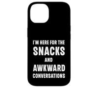 I'm Here For The Snacks And Awkward Conversations Case for iPhone 14