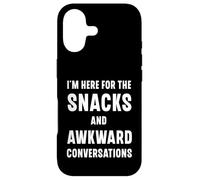 I'm Here For The Snacks And Awkward Conversations Case for iPhone 17