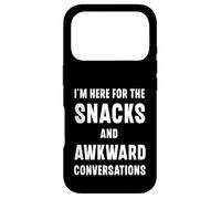 I'm Here For The Snacks And Awkward Conversations Case for iPhone 17 Pro