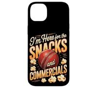 I'm Here For The Snacks And Commercials Cricket Game Case for iPhone 14 Plus