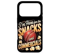 I'm Here For The Snacks And Commercials Cricket Game Case for iPhone 17 Pro