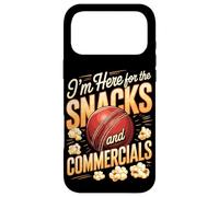 I'm Here For The Snacks And Commercials Cricket Game Case for iPhone 17 Pro Max