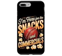 I'm Here For The Snacks And Commercials Cricket Game Case for iPhone 7 Plus/8 Plus