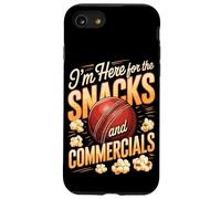 I'm Here For The Snacks And Commercials Cricket Game Case for iPhone SE (2020) / 7/8