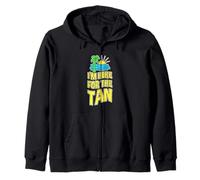 I'm Here For The Tan Summer Tourist Beach Zip Hoodie