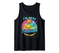 I'm Here I'm Awake Don't Push It Duck Tank Top