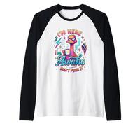 I'm Here I'm Awake Don't Push It Raglan Baseball Tee