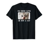 I'm Here Live, I'm Not a Cat, Zoom Meme - SILLY ATTORNEY T-Shirt