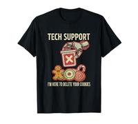 I'm Here to Delete Your Cookies Funny Sysadmin Help Desk GIF T-Shirt