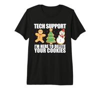 I'm HERE to Delete Your Cookies Web Developers Coding Meme Premium T-Shirt