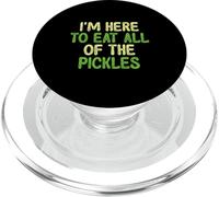 I'm Here To Eat All Of The Pickles PopSockets PopGrip for MagSafe