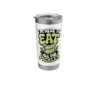 I'm Here to Eat All The Pickles Stainless Steel Insulated Tumbler