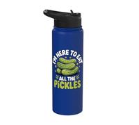 I'm Here to Eat All The Pickles Stainless Steel Insulated Water Bottle