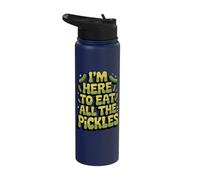 I'm Here to Eat All The Pickles Stainless Steel Insulated Water Bottle