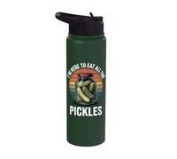 I'm Here to Eat All The Pickles Stainless Steel Insulated Water Bottle