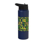 I'm Here to Eat All the Pickles Stainless Steel Insulated Water Bottle