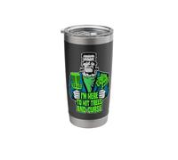 I'm Here to Hit Trees and Curse Frankenstein Disc Golf Stainless Steel Insulated Tumbler