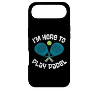 I'm Here To Play Padel Crossed Racquets Ball Art Fun Case for iPhone Air