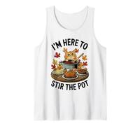 I'm Here to Stir The Pot Funny Cooking Lover Pun Men Women Tank Top
