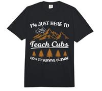 I'm here to Teach Cubs Camping Scout Life Scout Leader Comfort Colors Adult Heavyweight T-Shirt