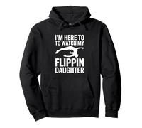 Im Here To Watch My Flippin Daughter Gymnastics Pullover Hoodie