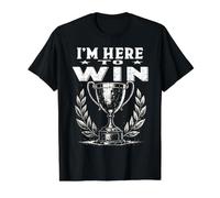 I'm HERE to Win Racing Driver Motorsport Podium Motor Races Value Graphic T-Shirt, Men, Black, L