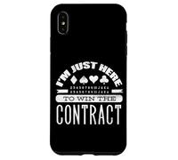 Im Here Win Contract Bridge Player Bridge Card Game Player Case for iPhone XS Max