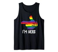 I'm Hers Rainbow Lesbian Couple Funny LGBT Pride Matching Tank Top