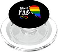 I'm Her's She's Mine LGBTQ Matching Couples Lesbian Pride PopSockets PopGrip for MagSafe