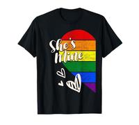 I'm Hers & She's Mine LGBTQ+ Pride Couple Matching T-Shirt