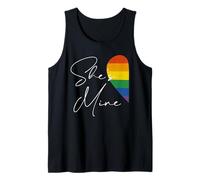 I'm Hers She's Mine Matching For Pride Lesbian Couples LGBTQ Tank Top