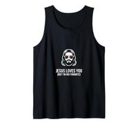 I'm His Favorite Jesus Loves You Religious Quote Tank Top